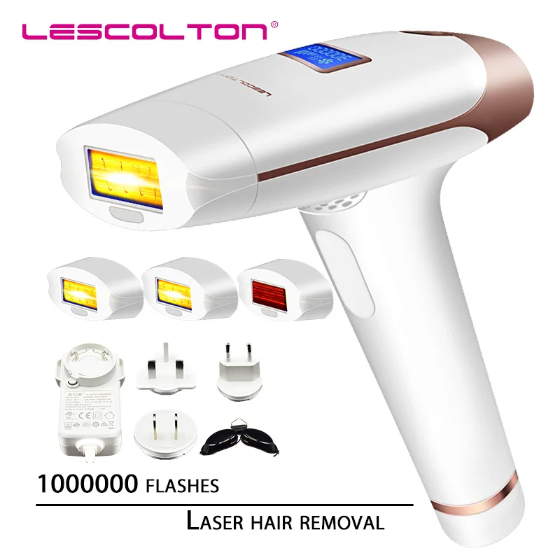 700000 раз, 3в1, лазерный эпилятор lescolton depilador, Эпилятор IPL, эпилятор для удаления волос с ЖК-дисплеем, лазерный триммер для постоянного бикини - Цвет: T009i four lamps