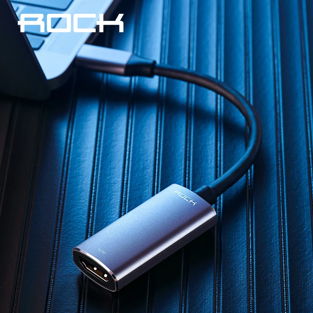 

Type C to Hdmi Converter For Apple Macbook Pro Chromebook Mate book ROCK Male USB C to HDMI Female Adapter For Samsung Huawei