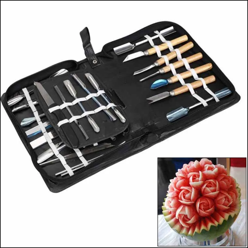 by DHL or EMS 30 sets Culinary Carving Tool Set 46 in 1 Fruit/vegetable