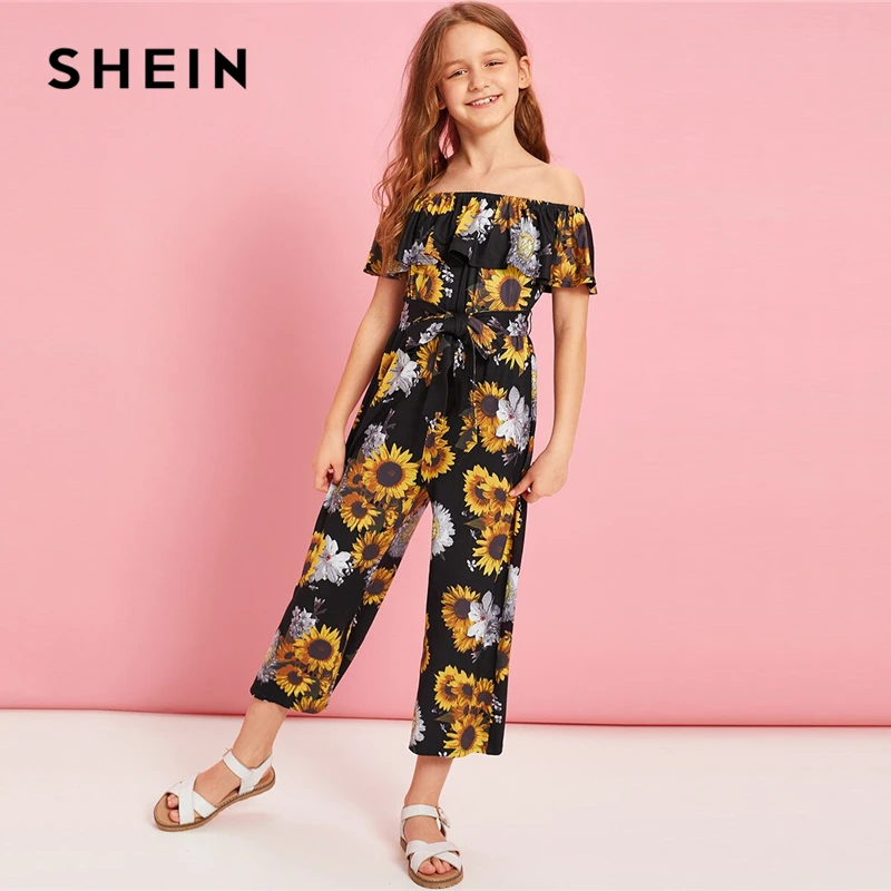 off shoulder jumpsuit shein
