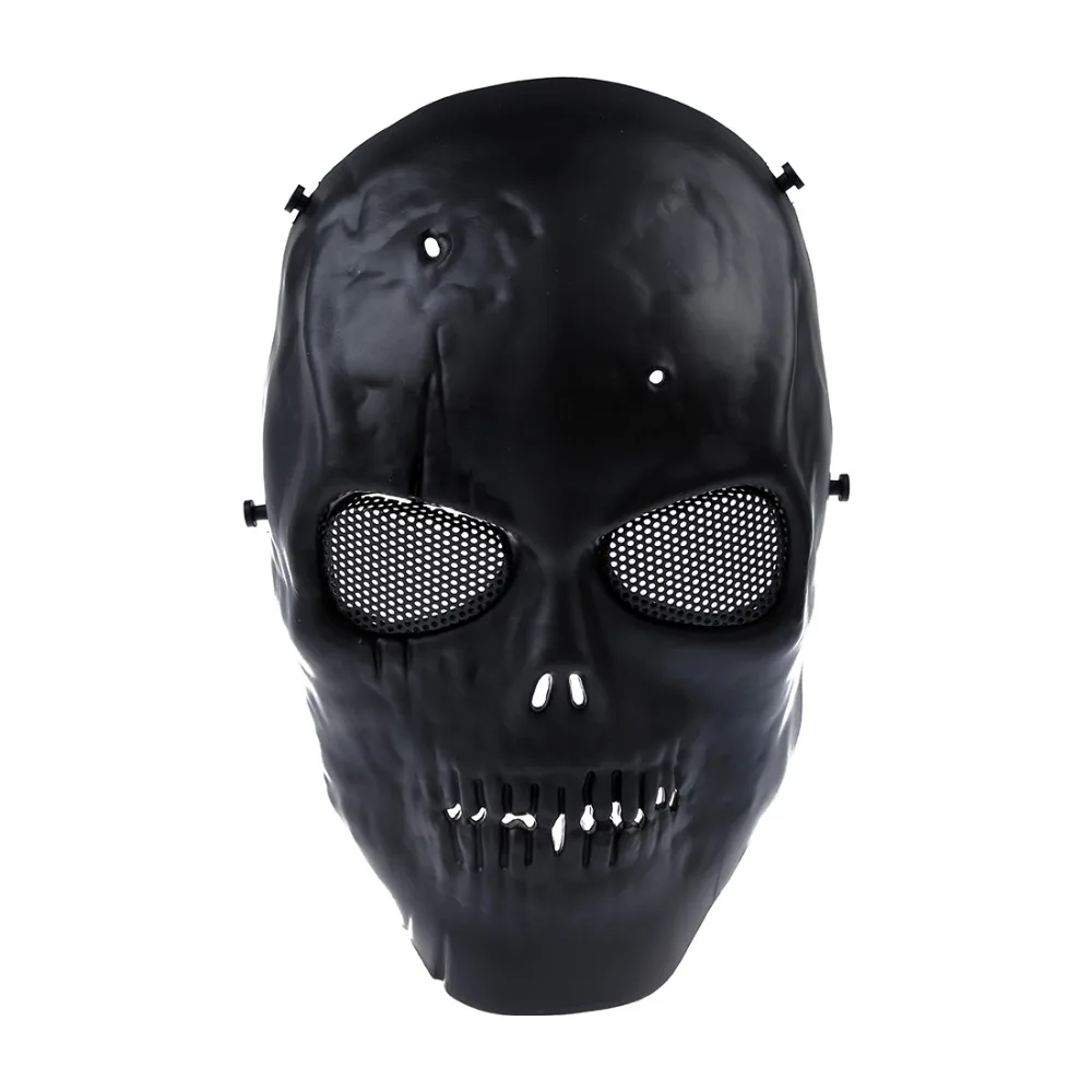 FJS страйкбола маска череп полная защитная военный черный|mask military|airsoft maskprotective mask |