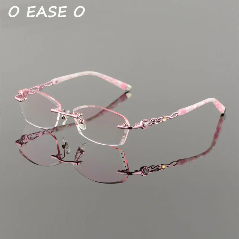 Objektiv Titan 58101 1 Einschließlich Neue Brillen silber 61 Frauen Hmc Emi 2017 purpurrot Rosa Rahmen Uv400 Getönte Optische Randlose Asphereic Koreanische a6wxqZgA