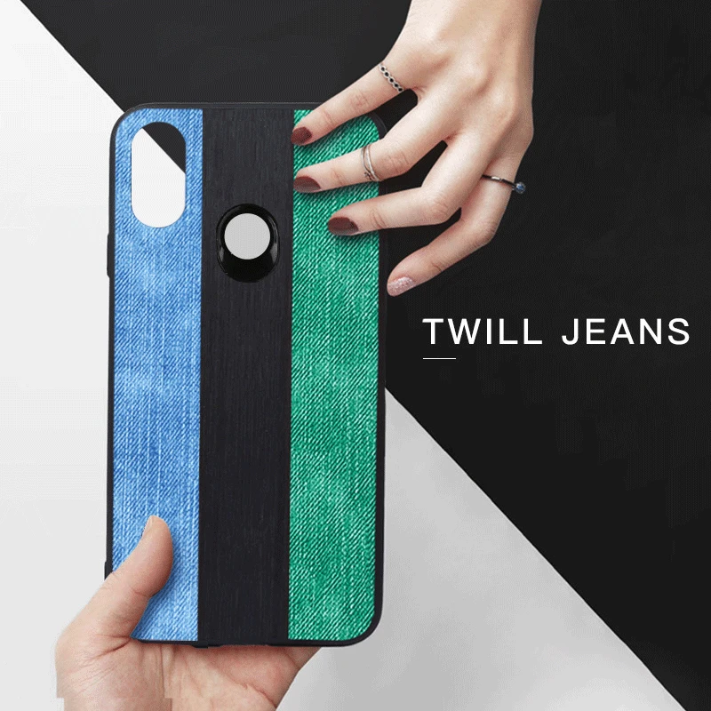 MOFI оригинальные джинсы полотняные Телефон чехол для Xiaomi Mi 8 Lite Pro мягкая задняя