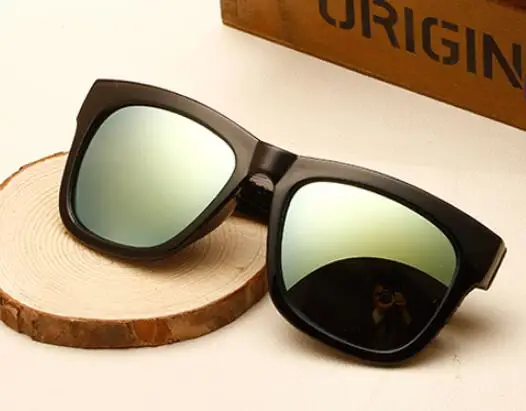 Классические Винтажные Солнцезащитные очки для мужчин, для вождения, квадратная оправа, солнцезащитные очки для женщин, фирменный дизайн, UV400, для улицы, Oculos De Sol - Цвет линз: Золотой