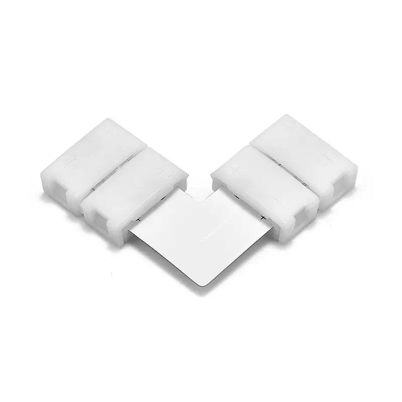 

2 Pin Connectors T Cross Corne L Shape 2pin LED Strip Connector For 10mm SMD 5050 5630 Single Color Strip Light