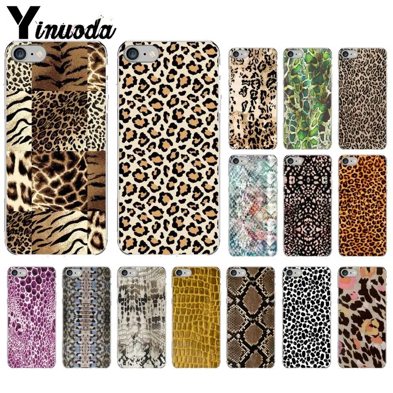 

Snake Leopard Animal Skin TPU Soft Silicone Transparent Phone Case for Apple iPhone 8 7 6 6S Plus X XS MAX 5 5S SE XR Cover