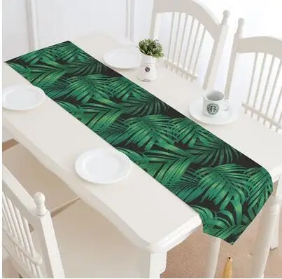 Американский свежих тропических растений напечатанная, на стол флаг утолщенной плотный хлопок лен скатерть для стола полотенце кровать