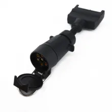 Штепсельная Вилка прицепа разъем круглый женский плоский мужской караван муфты ABS 7 Pin высокое качество