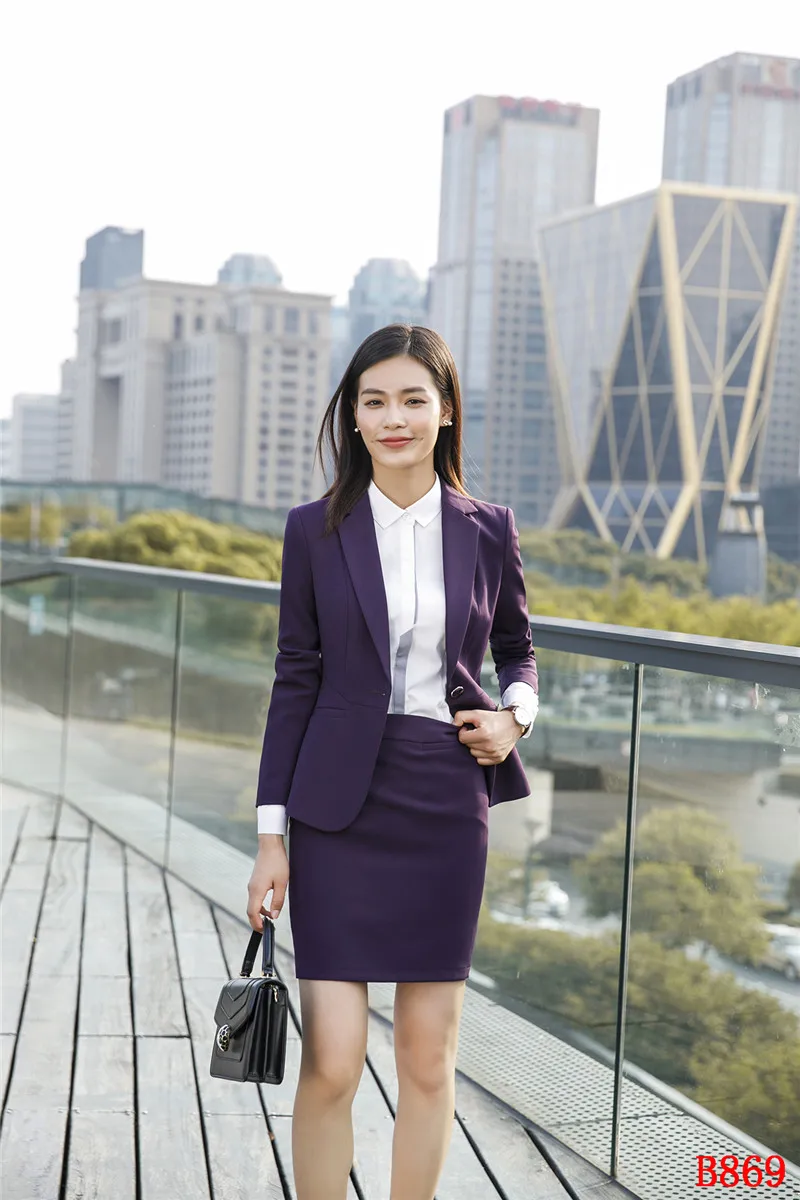 Purple blazer and skirt set Clearance