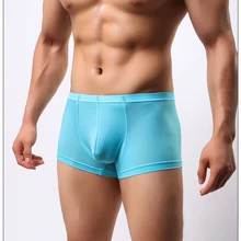 Мужские трусы вискоза ультра-тонкие недели сексуальные бесшовные трусы ультра-тонкие мужские боксеры трусы мужские, нижнее белье боксеры дешевые