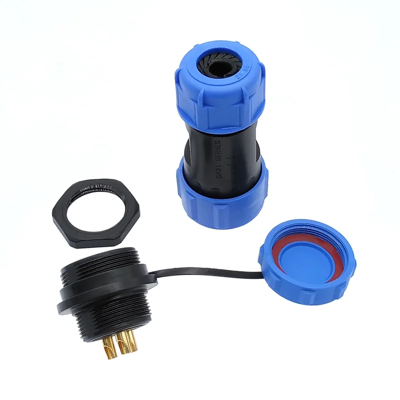 SP2110 SP2112 водонепроницаемый разъем задняя гайка SP21 2pin 3pin 4pin 5pin 7pin 9pin 12 pin IP68 разъемы