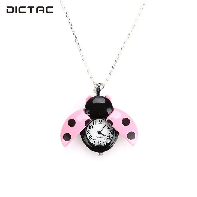 Fashion Beetle Watch Fob Watch Gifts Pendant Necklace Alloy Pocket Watch Ladybug Fashion Beetle Watch Fob Watch Gifts Pendant Necklace Alloy Pocket Watch Ladybug