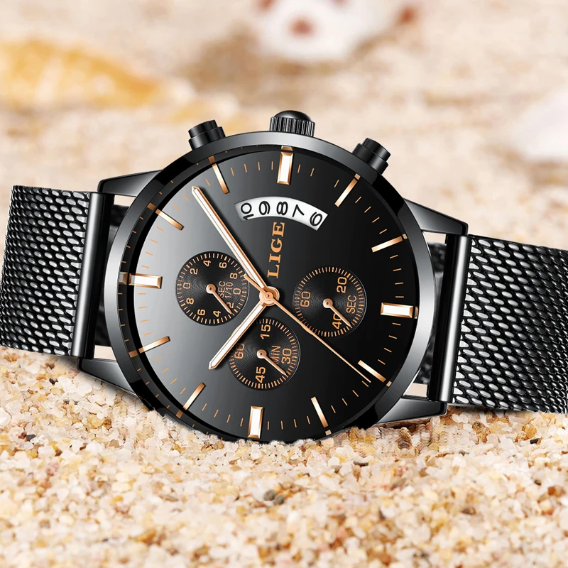 2017 New Watches Men Luxury Brand LIGE Chronograph Men Sports Watches Waterproof Full Steel Quartz Men's Watch Relogio Masculino 2017 New Watches Men Luxury Brand LIGE Chronograph Men Sports Watches Waterproof Full Steel Quartz Men's Watch Relogio Masculino