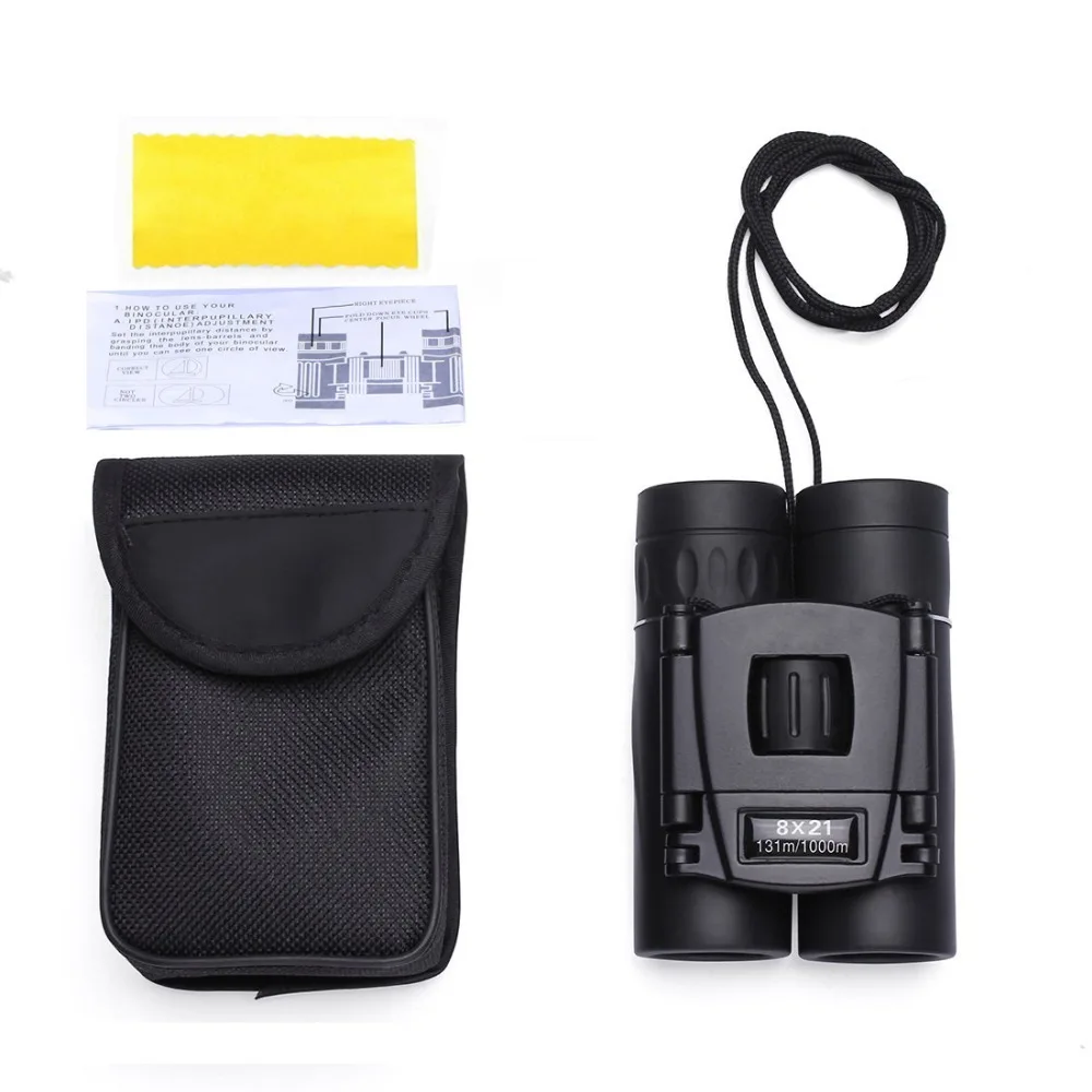 Apexel mini 8x21 zoom binocular longo alcance