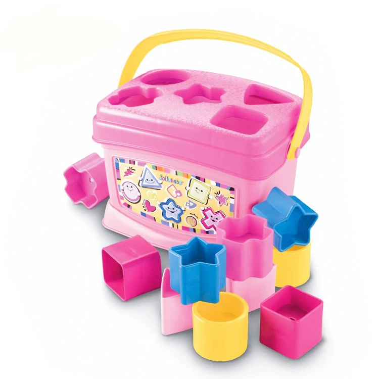 Детские блоки игрушки Brinquedos Para Bebe розовый синий 6 36 месяцев Развивающие для