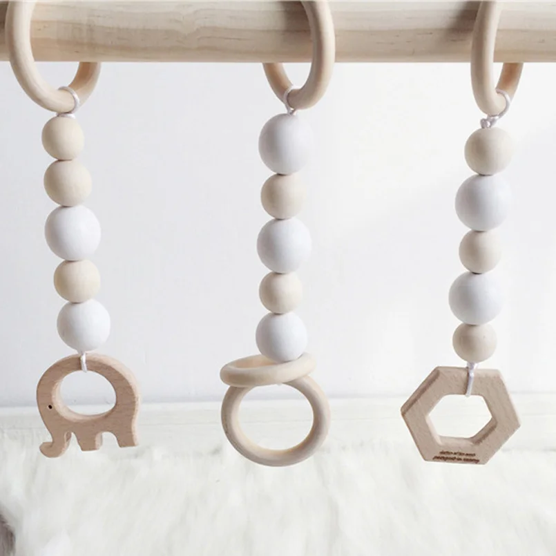 Детские игрушки 0-12 месяцев деревянные погремушки игрушки для ребенка погремушка музыкальная кровать колокольчик Обучающие деревянные игрушки для младенца ребенка