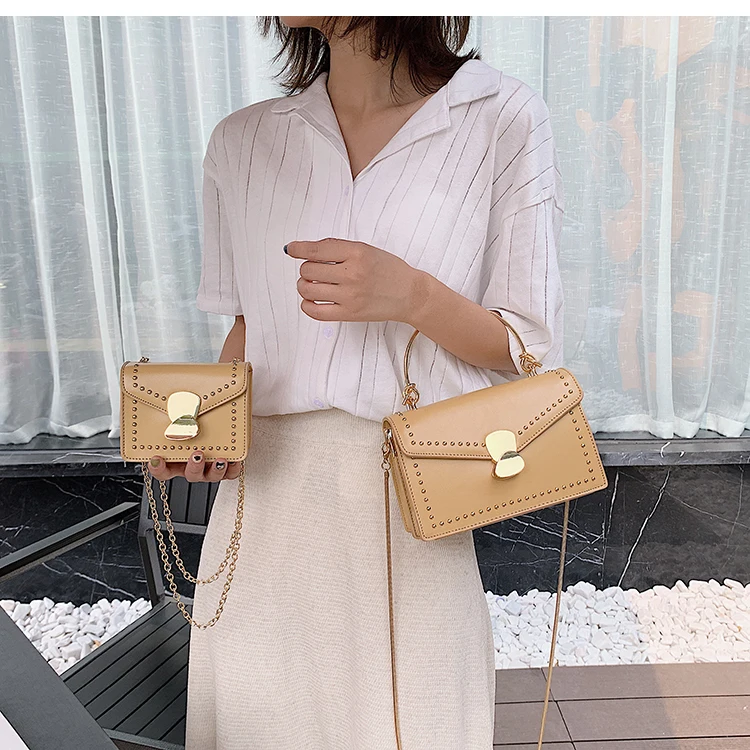 Элегантная женская вместительная мини-сумка, модная новинка, Высококачественная женская дизайнерская сумка из искусственной кожи, сумка-мессенджер с цепным замком