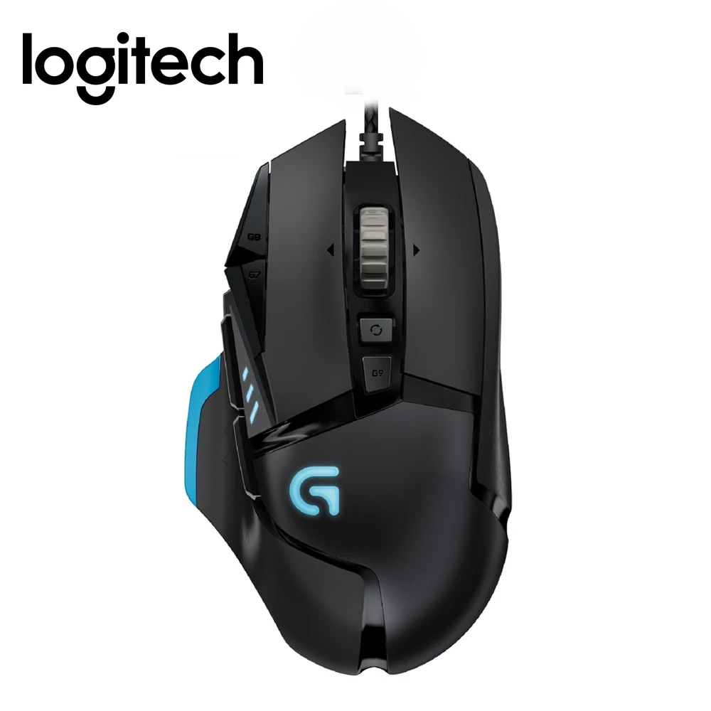 

Logitech G502 100% genuine English packaging RGB LED Proteus Spectrum Tunable Laser Gaming mouse USB Wired 12000DPI Gamer Mice