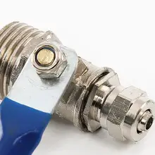 2 шт./компл. утолщение с гальваническим покрытием шариковый клапан twist с подкладкой шаровой клапан воды масла воздушный клапан переключатель 1/2 ''1/4'' 1/8 ''3/8''