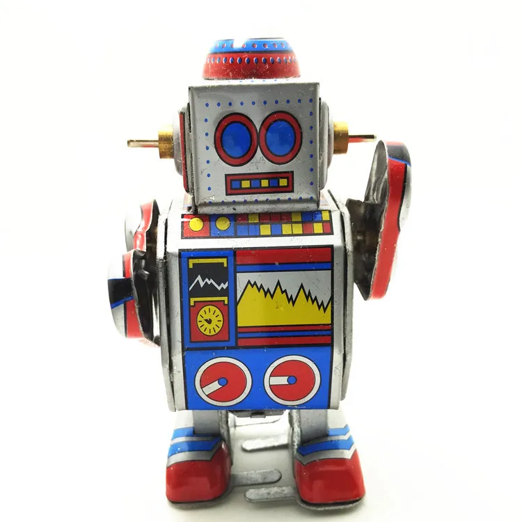 

1PCS New Chlidren Kids Cute Vintage Collectible Gift Retro Style Wind robot Toy Clockwork