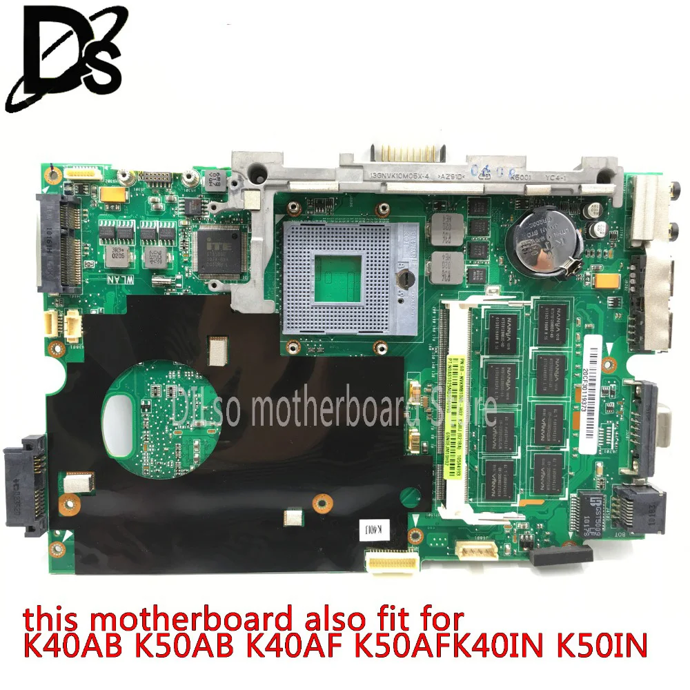  KEFU K40IJ for ASUS K50IJ K40IJ K50IN K40IN K50AB K40AB mainboard motherboard For15.6/14 inch mothe