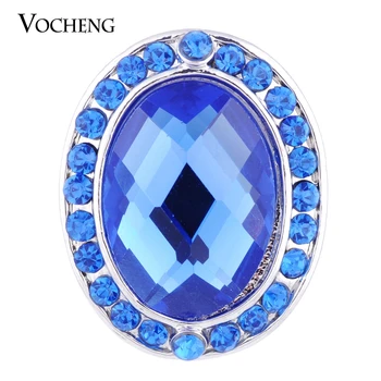 

Vocheng Snap Charms 3 Colors Crystal Oval Button 18mm Interchangeable Jewelry Vn-1022