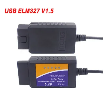 Автомобильный диагностический сканер ELM327, USB V1.5 OBD2, ELM 2019 327 OBDII, диагностический инструмент ELM-1,5 OBD 2, считыватель кодов, сканер, новинка 327 Автомобильный диагностический сканер ELM327, USB V1.5 OBD2, ELM 2019 327 OBDII, диагностический инструмент ELM-1,5 OBD 2, считыватель кодов, сканер, новинка 327