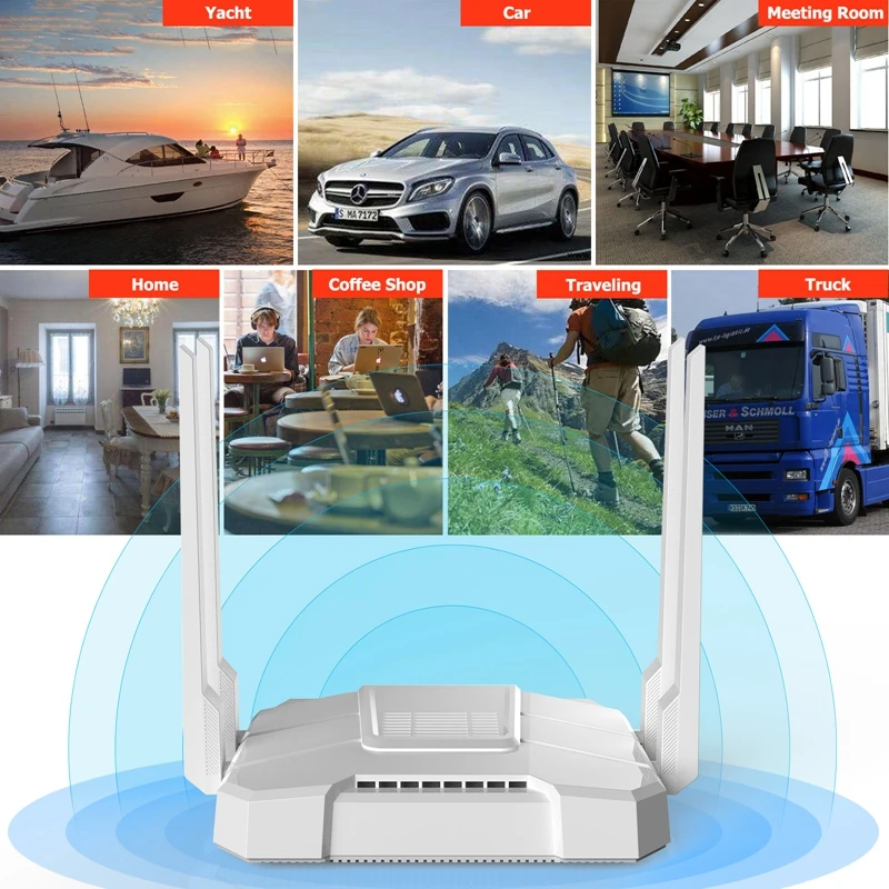 Высокоскоростной двухдиапазонный беспроводной Wi Fi роутер Стандартный 3G 4G LTE
