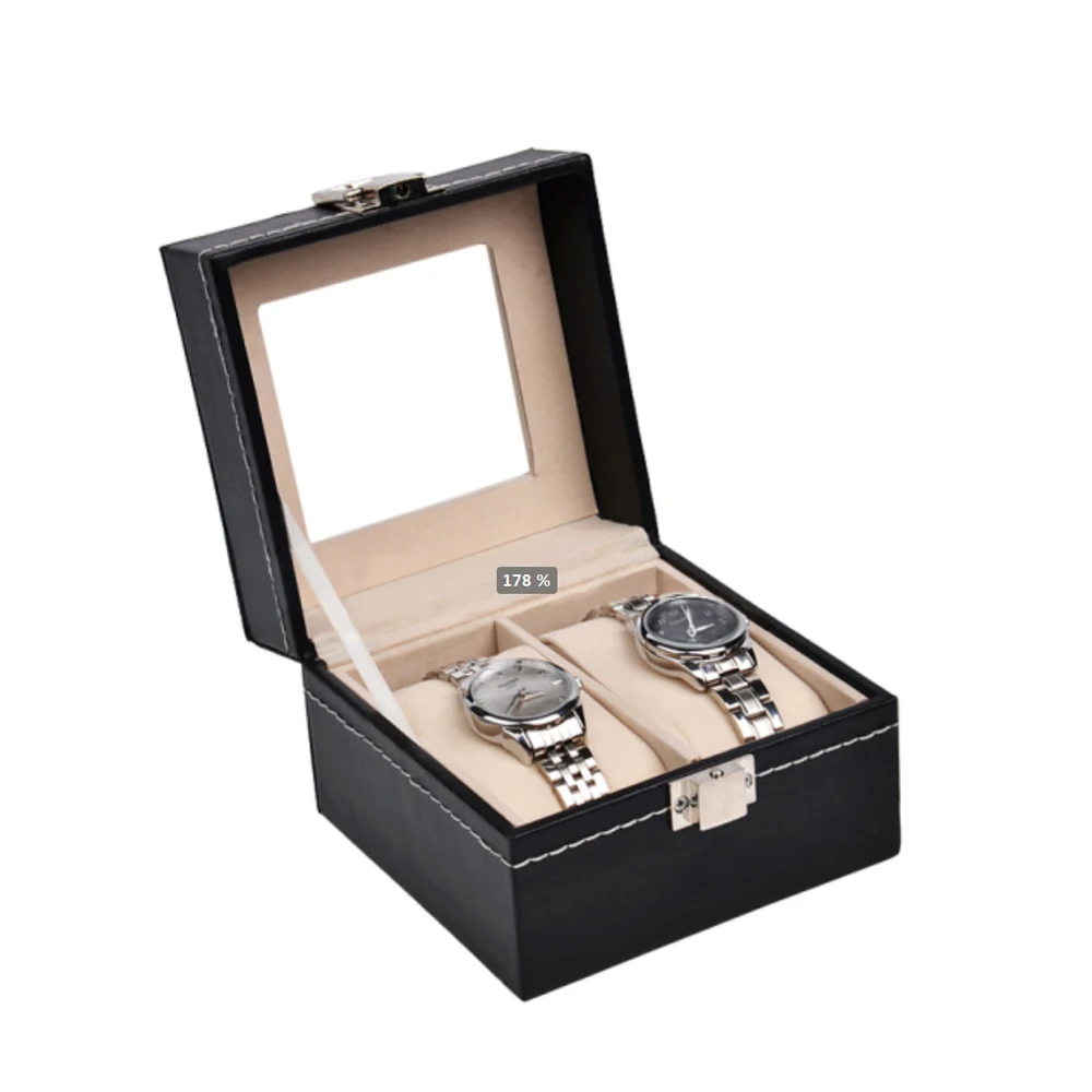 

KAKANY Original Charm 2 Watch Position Display Box Atmosphere Brand Watch Display Square Box Protective Gift Box Factory Direct