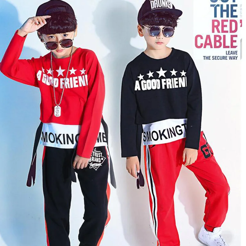 Дети Одежда в стиле хип-хоп Джаз Одежда для танцев костюмы мальчиков Повседневное верхняя одежда, куртка Леггинсы Брюки Бальные Танцы