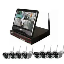 ЮСА Plug And Play 8CH Беспроводной наблюдения Системы 1" сетевой видеорегистратор lcd 2 ТБ HDD 960 P HD H.264 Открытый P2P для охранного видеонаблюдения с