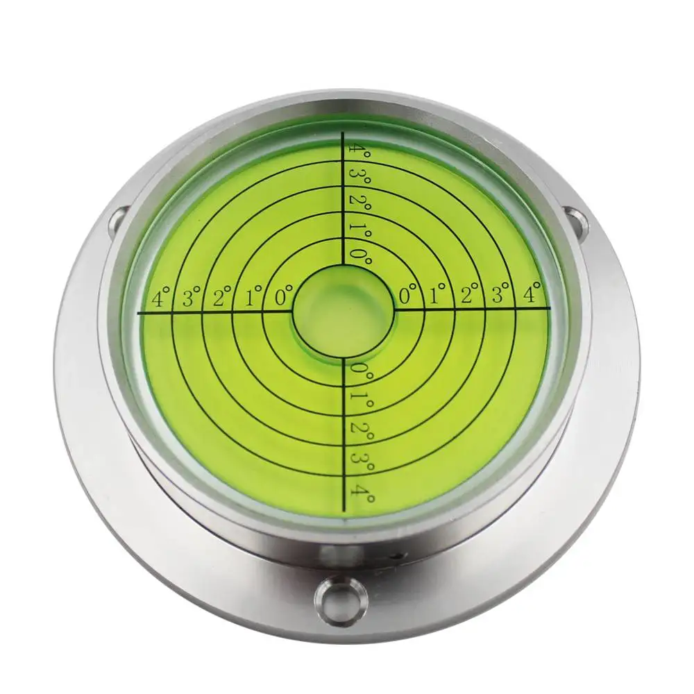 HACCURY Metal Round Spirit Levels Crane horizontal bubble Level
