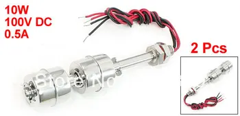 

2 Pcs x Vertical Stainless Steel Fish Tank Liquid Water Level Sensor 2 Double Balls Float Switch ZS12010-2