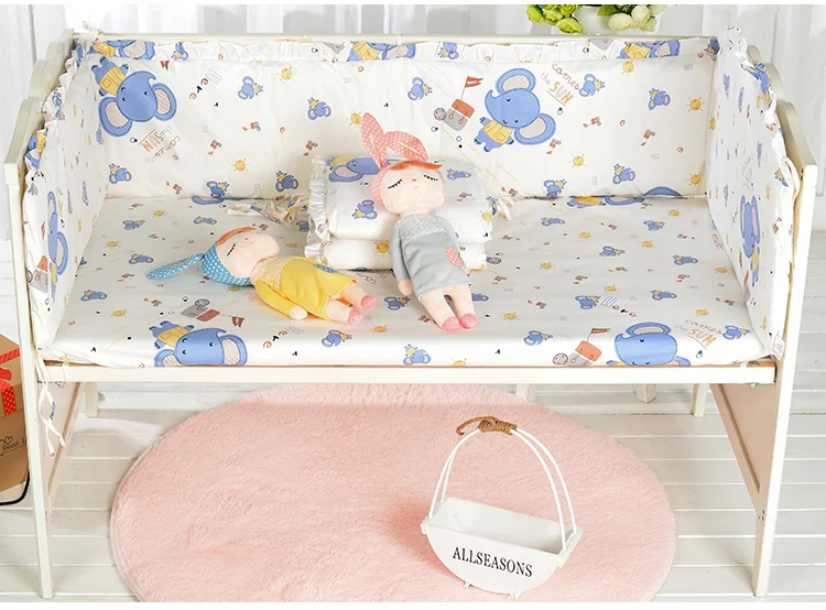 5PCS cotton kids bedding set for newborn Bed Sheets Baby Cot Bedding Set Bed Sheet Bumpers, (4bumper+sheet) 5PCS cotton kids bedding set for newborn Bed Sheets Baby Cot Bedding Set Bed Sheet Bumpers, (4bumper+sheet)