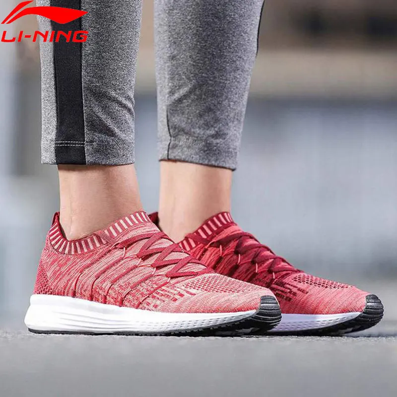 Li-Ning/женские кроссовки для бега с амортизацией в виде звезд; спортивная обувь из дышащей ткани с подкладкой для фитнеса; кроссовки-светильник; ARHN128 XYP722