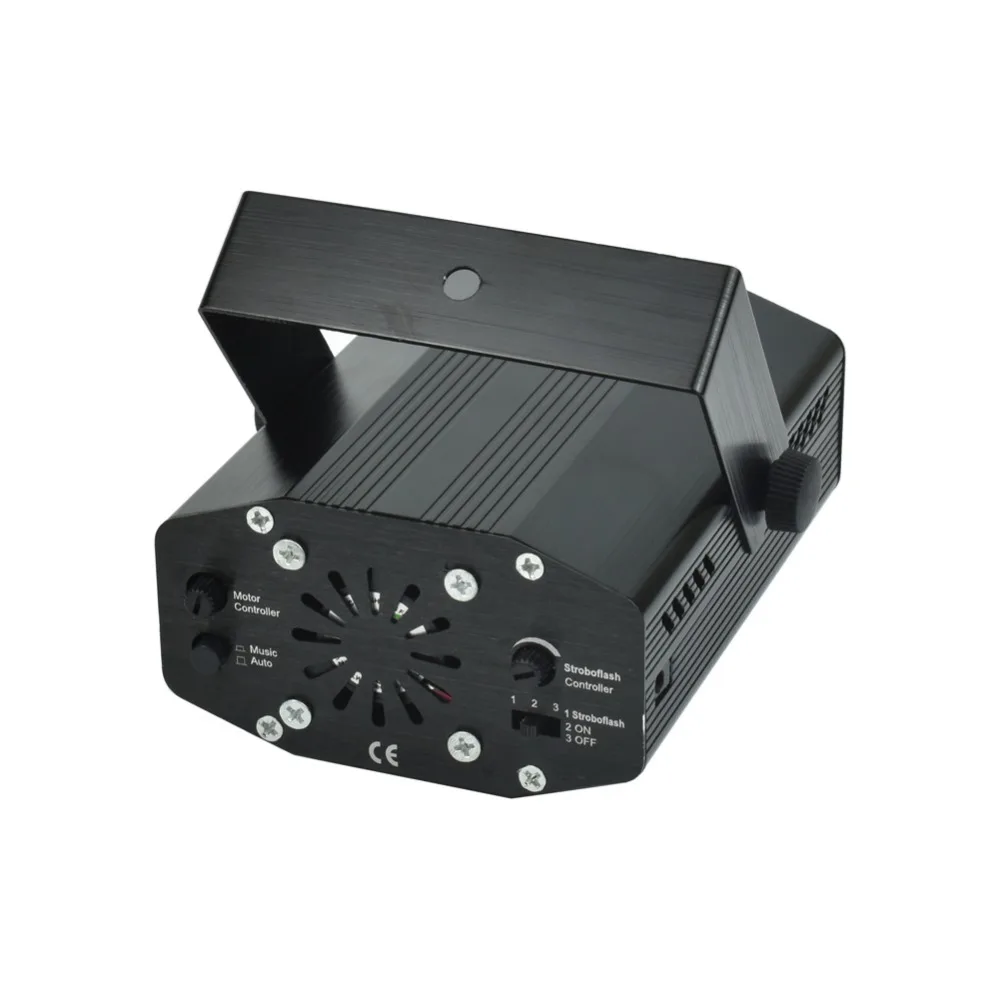 Retail Sale - Mini Laser Stage Lighting Effect Laser Projector Party DJ Disco Light (110-240V) with Tripod - 150mW 4in1 image 3