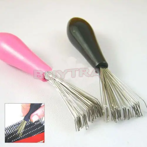 

Durable Mini 1PC Comb Hair Brush Cleaner Embeded Tool Salon Home Essential Color Randomly
