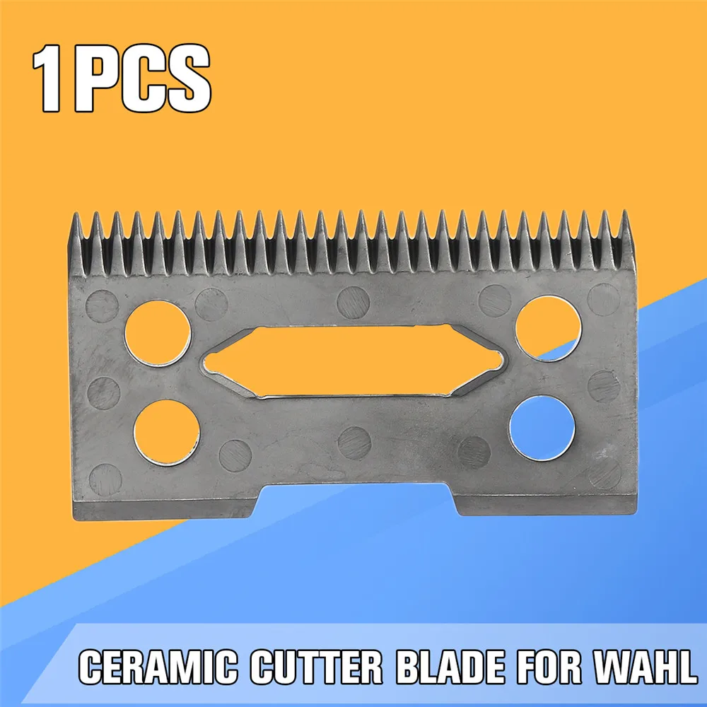 

1PC Black Clipper Ceramic Cutter Blade Magic Clip 2 Holes For Wahl Shear Hair Clipper
