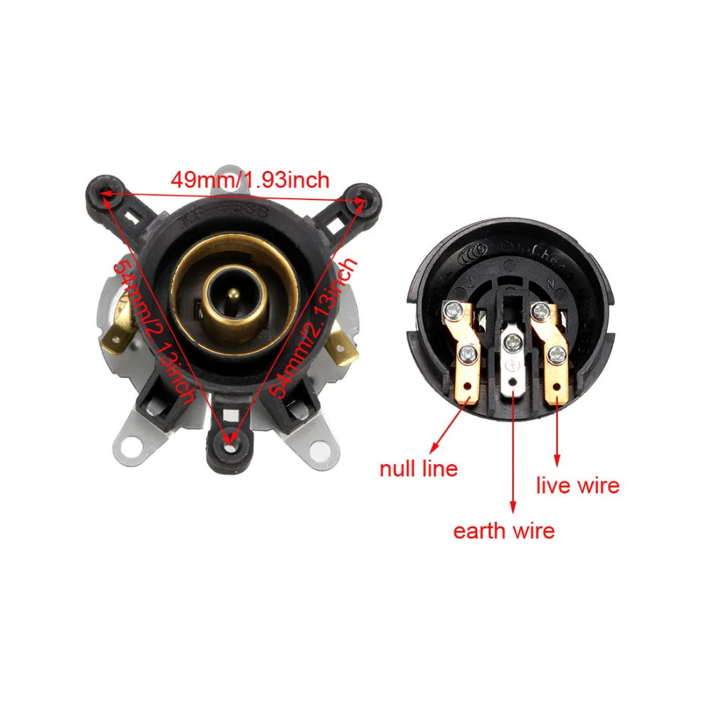 

Uxcell 2Pcs/lot Kettle Thermostats 125 Celsius Degree Temperature Control with Terminals 3-PIN Tip Top Base Socket 10A 250V N.C