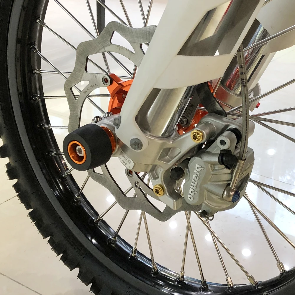 Передняя ось вилка ползуна Краш колодки для KTM SX SXF EXC EXCF XC XCF XCW Tpi XCFW шесть дней