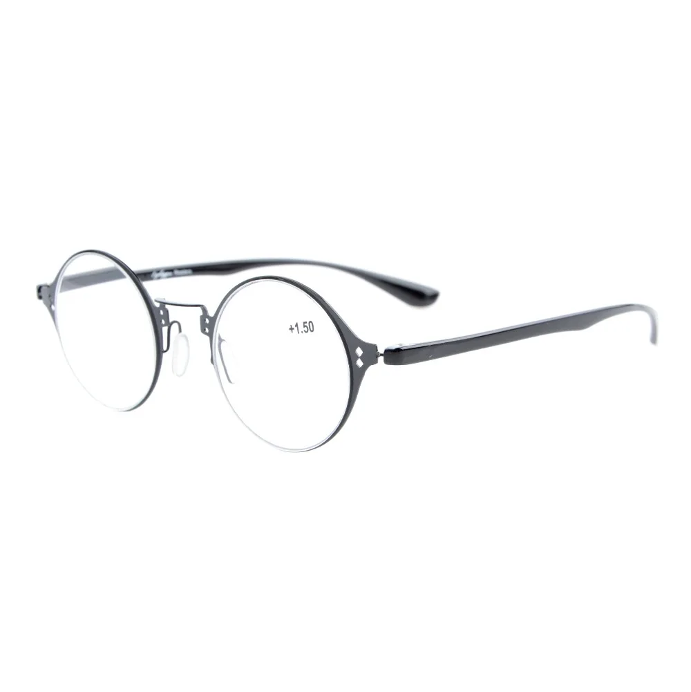 

R12618 Eyekepper Lightweight Flex Round Reading Glasses Unique Stylish Crystal Clear Vision +0.50----+4.00