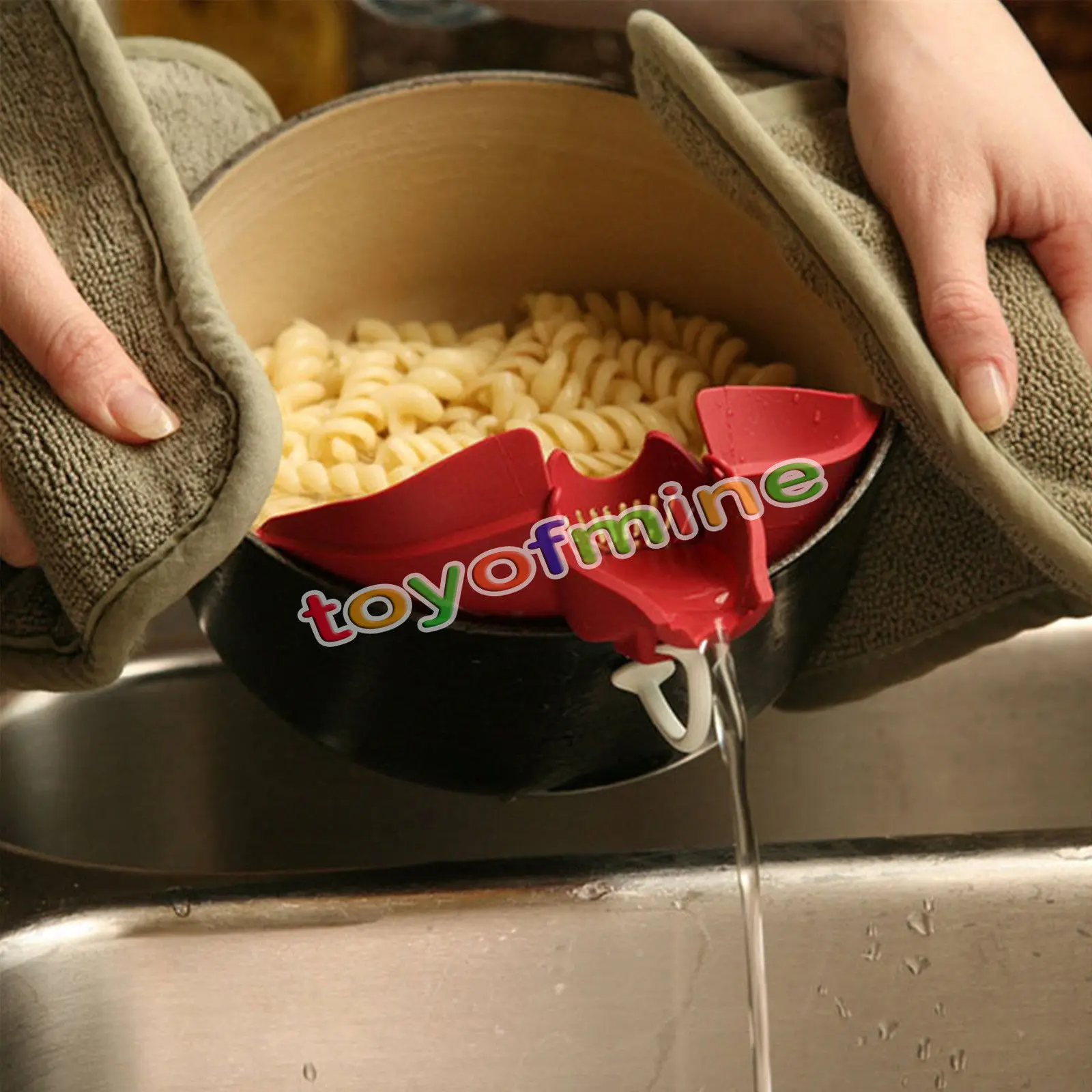 Silicone Liquid Deflector Anti spill Kitchen Pots And Pans Round Port