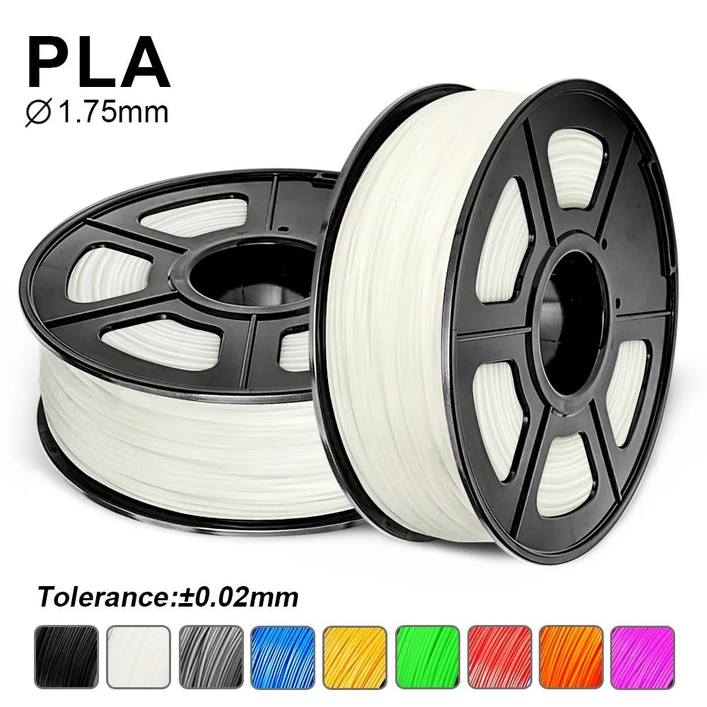 

SUNLU PLA Filament For 3D Printer 1.75MM Glow In Dark Sublimation Blank Plastic PLA Filament 1KG/2.2LBS With Spool