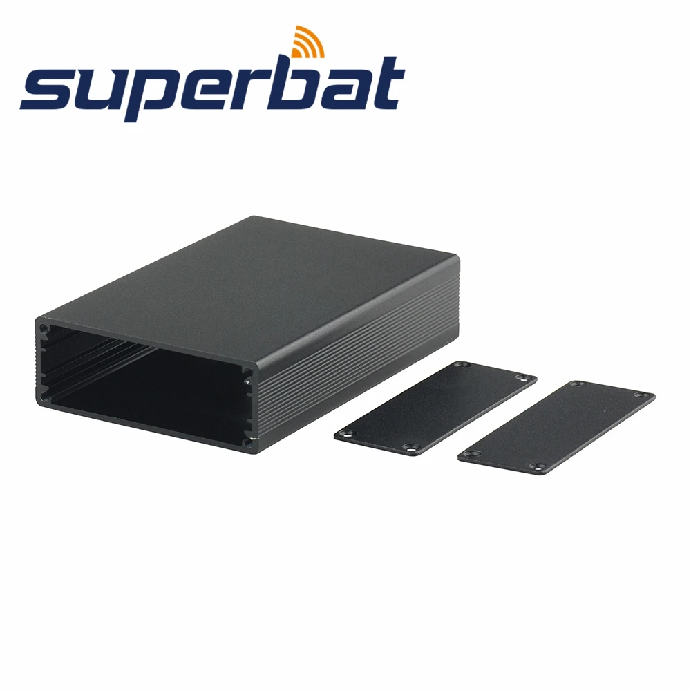 Superbat 3.94&quot*2.52&quot*0.93&quot Extruded Aluminum Box Amplifier Instrument Electronics Circuit Board PCB Enclosure Case 100*64*23.5mm |