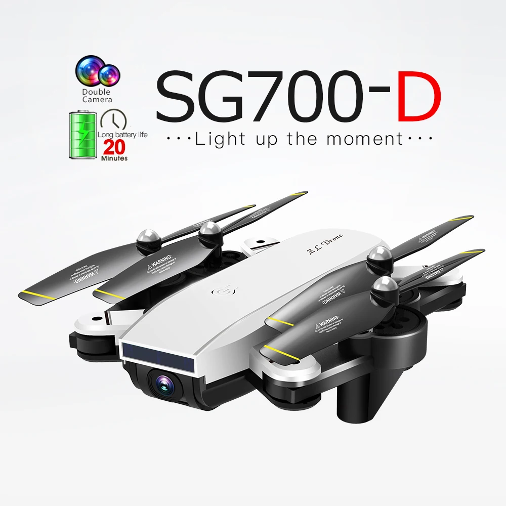 

SG700-D WIFI FPV RC Helicopter With Wide Angle HD Camera High Hold Mode Foldable Arm RC Quadcopter Drone Selfie Drone