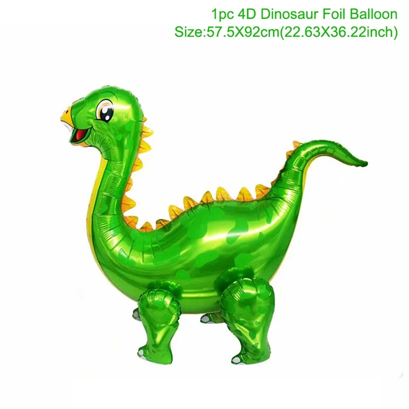 1 шт., 4D воздушные шары динозавров для прогулок, Трицератопс, стегозавр, животные, фольгированные шары, джунгли, сафари, день рождения, Декор, балоны, глобусы - Цвет: 43-6