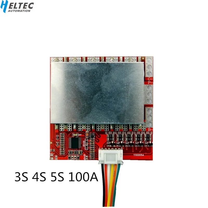 Плата защиты литиевых батарей 3S / 4S 100A/80/BMS литий полимерная железная литиевая