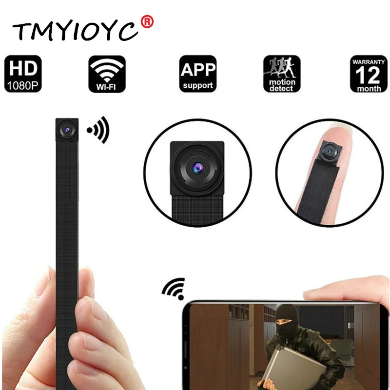 

TMYIOYC 1080P Full HD Mini Camera H.264 Ultra Mini WIFI Micro Camera Video Audio Recorder Motion Detection gizli kamera IP P2P