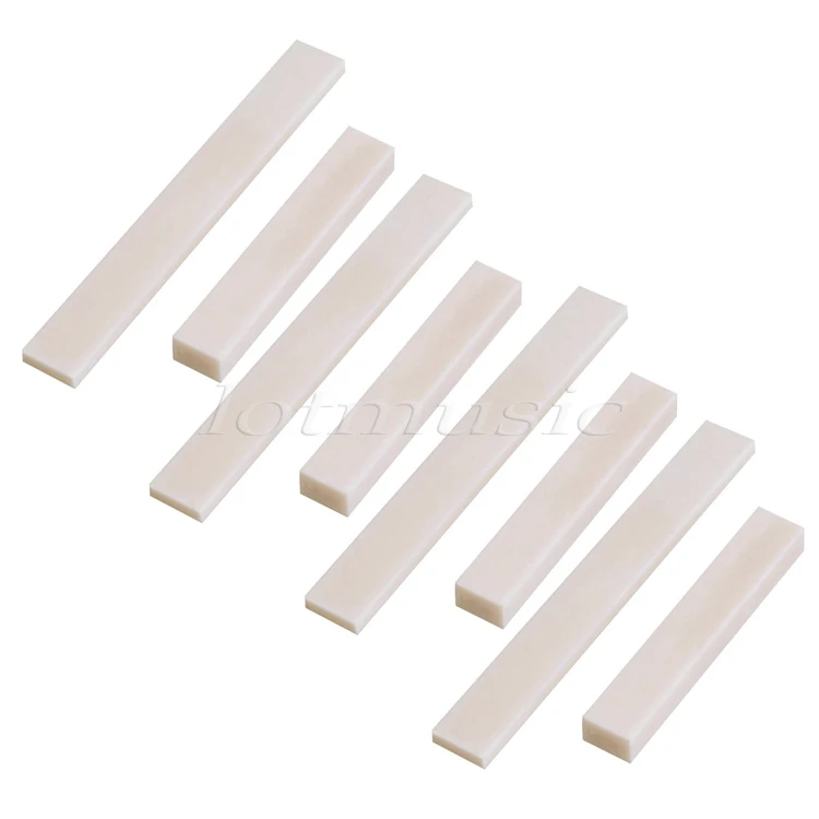 

4Set Blank Bone Nut 52 x 6 x 9 Saddle 80 x 3 x 10 for Guitar Bass Replacement