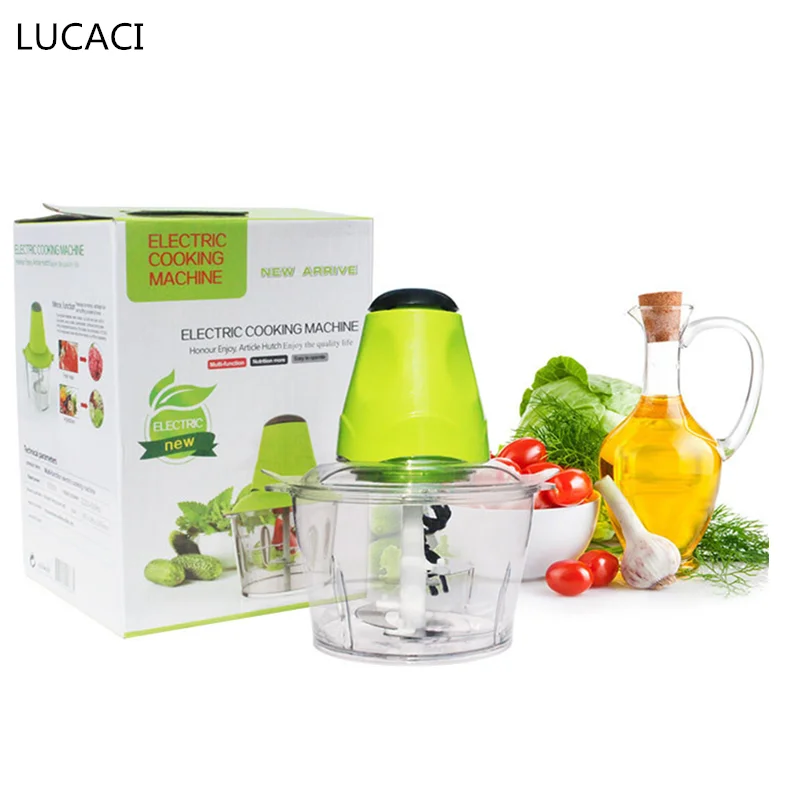 

Household 2L Electric Meat Grinder Chopper Meat Mincing Machine Meat Mincers Food Processor From Russia Warehouse